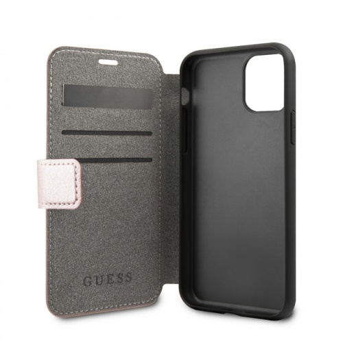 Чехол-книжка для iPhone 11/11Pro/11ProMax Guess Iridescent Booktype PU, ROSE GOLD
