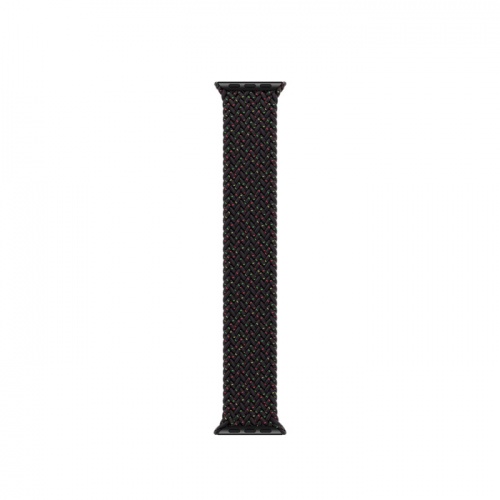 Apple Watch Series SE 2022 44мм серебристый корпус из алюминия и ремешок Braided Solo Loop Black Unity