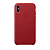 Чехол Apple Leather Case для iPhone XS, (PRODUCT)RED