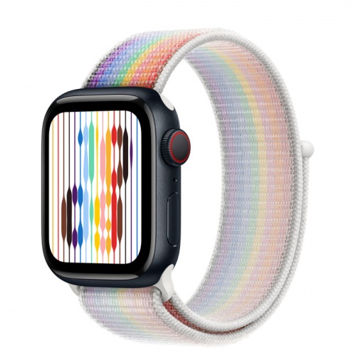 Apple Watch Series 8 45мм корпус из алюминия "полночь" и ремешок Sport Loop Pride Edition