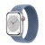 Apple Watch Series 8 41мм серебристый корпус из алюминия и ремешок Braided Solo Loop Slate Blue