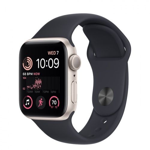 Apple Watch Series SE 2022 44мм корпус из алюминия "сияющая звезда" и ремешок Sport Band  Midnight
