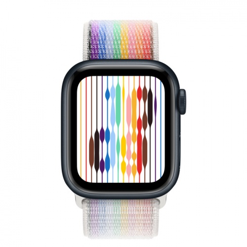 Apple Watch Series 8 41мм корпус из алюминия "полночь" и ремешок Sport Loop Pride Edition