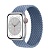 Apple Watch Series 8 45мм серебристый корпус из алюминия и ремешок Braided Solo Loop Slate Blue