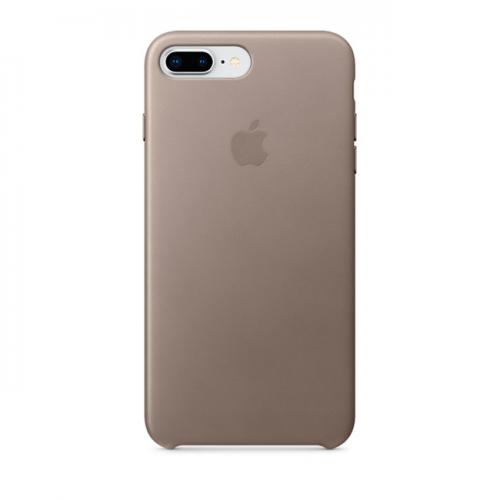 Кожаный чехол для iPhone 8 Plus/7 Plus, платиново-серый