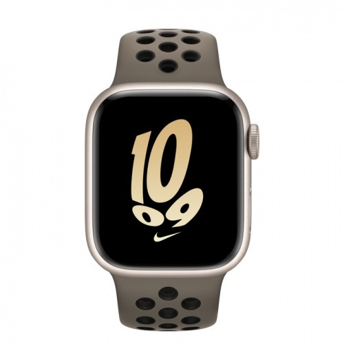 Apple Watch Series 8 41мм корпус из алюминия "сияющая звезда" и ремешок Nike Sport Band Olive Grey Black