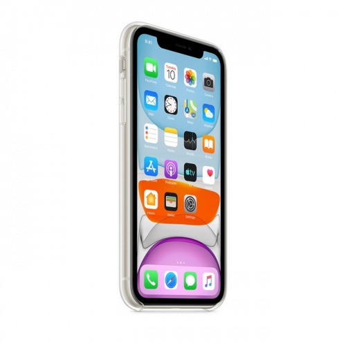 Чехол Apple  для iPhone 11, силикон, прозрачный