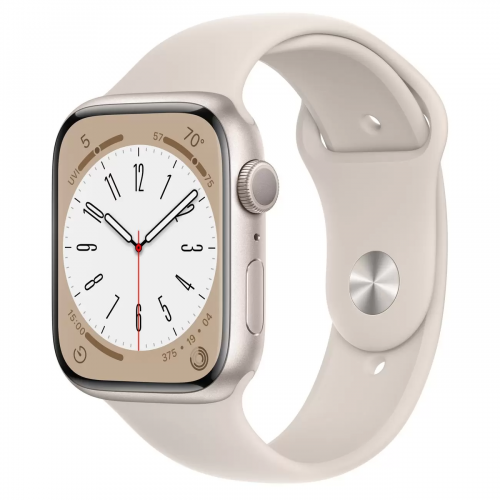 Apple Watch Series 8 41мм корпус из алюминия "сияющая звезда" и ремешок Sport Band Starlight