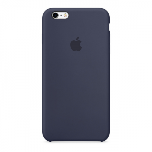 Силиконовый чехол для iPhone 6/6s Plus, тёмно-синий цвет