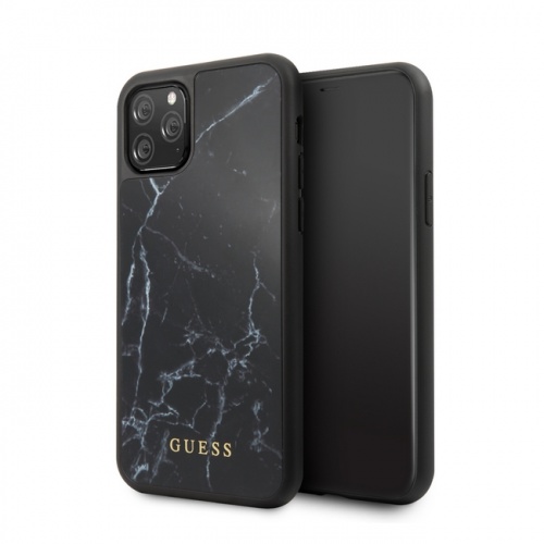 Чехол-накладка для iPhone 11/11Pro/11ProMax Guess Marble Collection Hard PC/TPU, Black