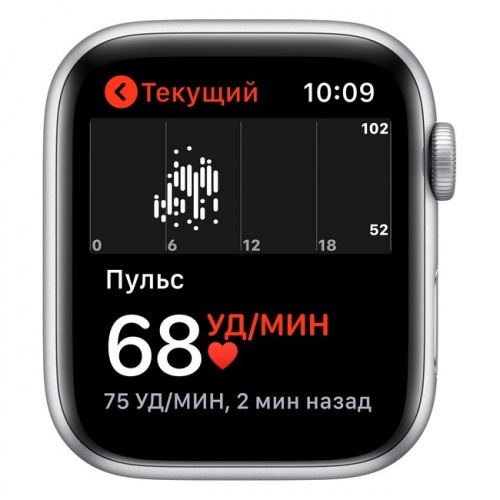 Apple Watch Nike SE, 44 мм, корпус из алюминия, цвета «серебристый» и «чистая платина/чёрный»