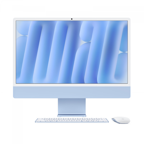 Моноблок Apple iMac 24 Retina 4,5K, M4 (10C CPU, 10C GPU, 2024), 24 ГБ, 512 ГБ SSD, Синий