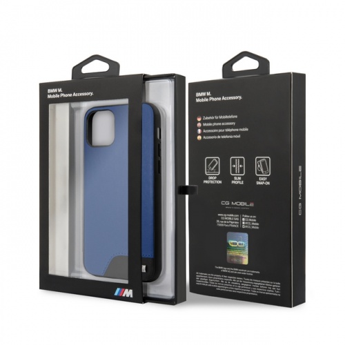 PC/TPU HARD CASE - SMOOTH PU LEATHER - BLUE - 11/11Pro/11ProMax