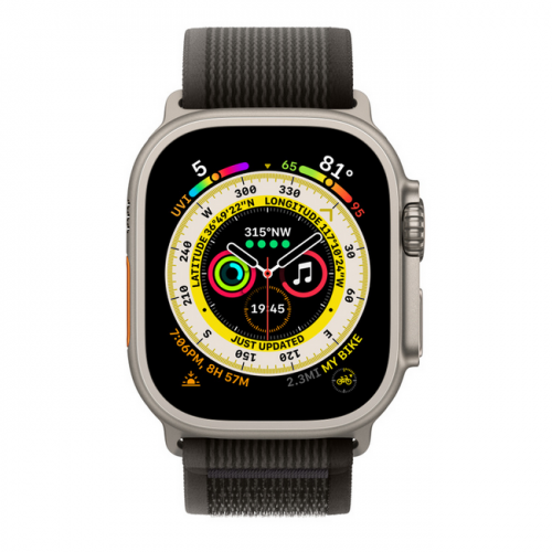Apple Watch Series Ultra GPS 49мм корпус из титана и ремешок Черно-серый