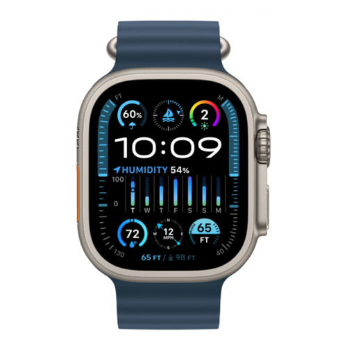 Apple Watch Ultra 2 GPS + Cellular, 49 мм, корпус из титана, ремешок Ocean синего цвета