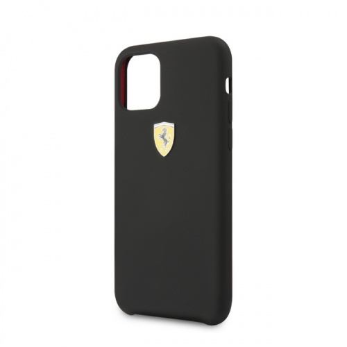 SF- Silicon Case W Logo Shield on track- Black - 11/11Pro/11ProMax