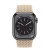 Apple Watch Series 8 45мм графитовый корпус из нержавеющей стали и ремешок Braided Solo Loop Beige