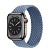 Apple Watch Series 8 41мм графитовый корпус из нержавеющей стали и ремешок Braided Solo Loop Slate Blue