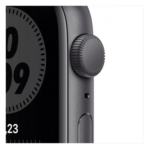 Apple Watch Nike SE из алюминия, 44 мм, цвет «серый космос» и «антрацитовый/чёрный»