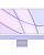 Apple iMac 24" Retina 4,5K, M1 (8C CPU, 8C GPU), 8 ГБ, 256 ГБ SSD, фиолетовый