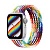 Apple Watch Series SE 2022 44мм серебристый корпус из алюминия и ремешок Braided Solo Loop Pride Edition