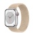 Apple Watch Series 8 45мм серебристый корпус из алюминия и ремешок Braided Solo Loop Beige