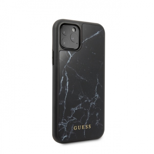 Чехол-накладка для iPhone 11/11Pro/11ProMax Guess Marble Collection Hard PC/TPU, Black