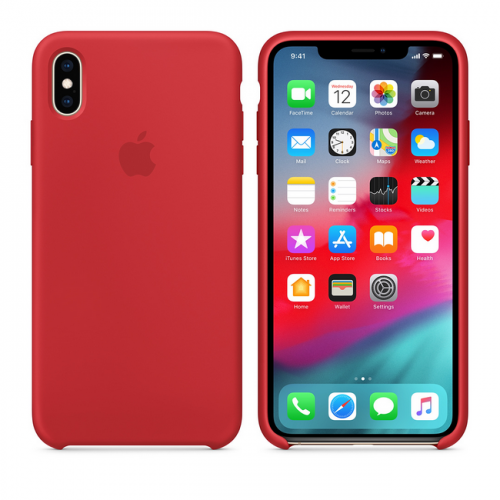 Чехол Apple для Phone XS Max, силикон, (PRODUCT)RED