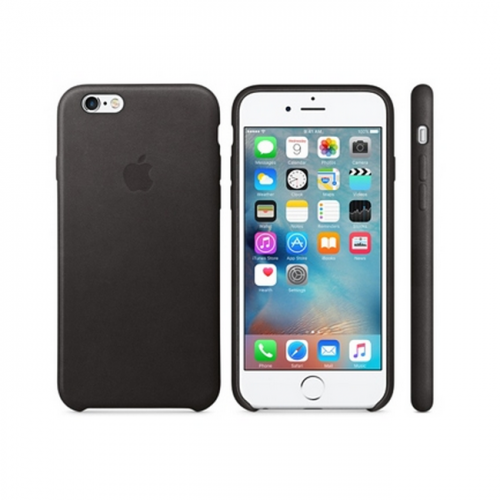 Чехол Apple Leather Case для iPhone 6/6s, черный цвет