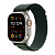 Apple Watch Ultra 2, цвет корпуса Natural, ремешок Alpine Loop, цвет Dark Green, размеры S/M/L