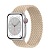 Apple Watch Series 8 45мм серебристый корпус из алюминия и ремешок Braided Solo Loop Beige